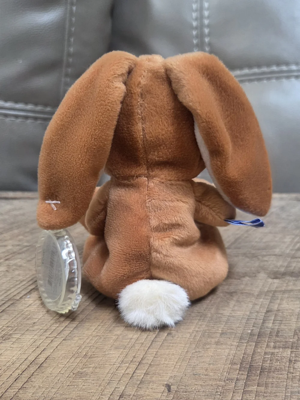 Vintage 1999 Collector Coca Cola Bunny Plush with Mini Bottle ~ Bin Q
